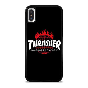 THRASHER HUF WORLDWIDE LOGO iPhone X / XS Case Cover