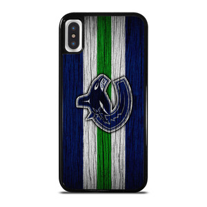 VANCOUVER CANUCKS WOODEN LOGO iPhone X / XS Case Cover