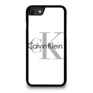 CALVIN KLEIN WHITE LOGO iPhone SE 2020 Case Cover