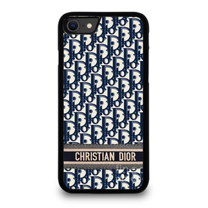 CHRISTIAN DIOR LOGO BLUE iPhone SE 2020 Case Cover