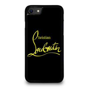 CHRISTIAN LOUBOUTIN GOLD LOGO iPhone SE 2020 Case Cover