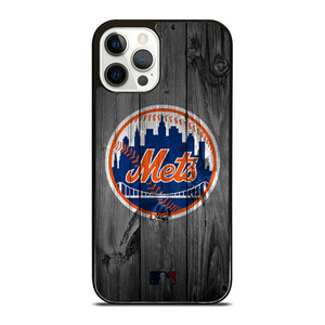 NEW YORK METS BASEBALL MLB WOOD LOGO iPhone 12 Pro Case Cover