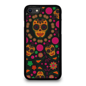 DIA DE LOS MUERTOS PATTERN iPhone SE 2020 Case Cover