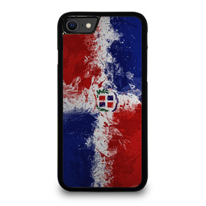DOMINICAN REPUBLIC FLAG ART iPhone SE 2020 Case Cover DOMINICAN REPUBLIC FLAG ART iPhone SE 2020 Case Cover