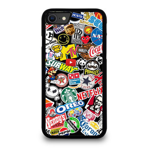 FAMOUS BRAND LOGO MIX iPhone SE 2020 Case Cover