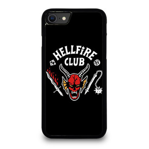 HELLFIRE CLUB STRANGER THINGS BLACK iPhone SE 2020 Case Cover