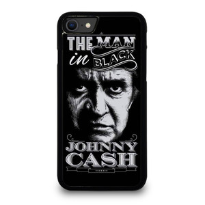 JOHNNY CASH MAN IN BLACK iPhone SE 2020 Case Cover