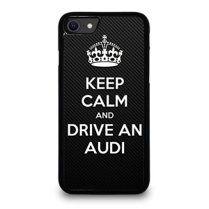 KEEP CALM AND DRIVE AUDI CARBON iPhone SE 2020 Case Cover
