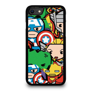 MARVEL COMIC CHARACTERS COLLAGE iPhone SE 2020 Case Cover