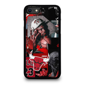 MICHAEL JORDAN CHICAGO BULLS COLLAGE iPhone SE 2020 Case Cover