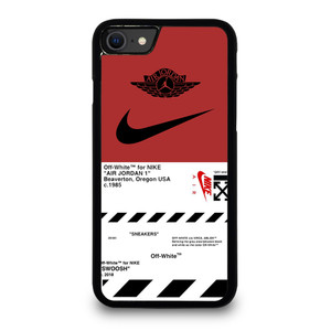 NIKE AIR JORDAN OFF WHITE LOGO iPhone SE 2020 Case Cover