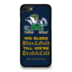 NOTRE DAME BLEED BLUE AND GOLD iPhone SE 2020 Case Cover