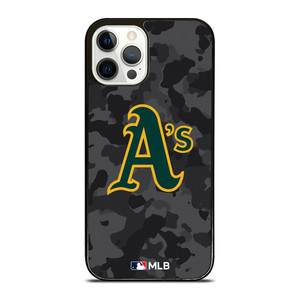 OAKLAND ATHLETICS BASEBALL BLACK CAMO iPhone 12 Pro Case Cover