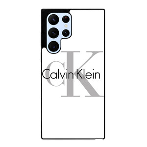 CALVIN KLEIN WHITE LOGO Samsung Galaxy S22 Ultra Case Cover