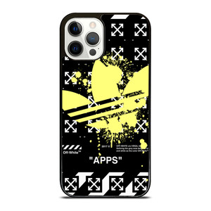 OFF WHITE X ADIDAS YELLOW iPhone 12 Pro Case Cover