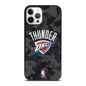 OKLAHOMA CITY THUNDER BLACK CAMO iPhone 12 Pro Case Cover