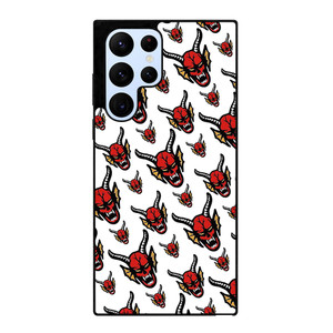 HELLFIRE CLUB STRANGER THINGS PATTERN Samsung Galaxy S22 Ultra Case Cover