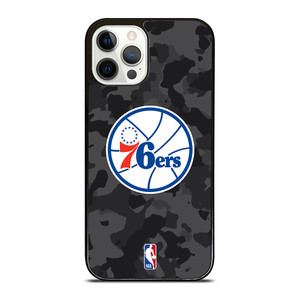 PHILADELPHIA 76ERS BLACK CAMO iPhone 12 Pro Case Cover
