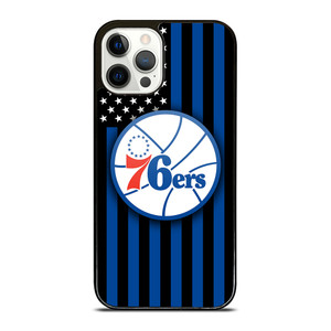 PHILADELPHIA 76ERS NBA USA FLAG iPhone 12 Pro Case Cover