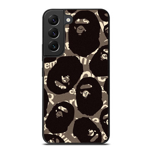 A BATHING APE SUPREME BLACK Samsung Galaxy S22 Plus Case Cover