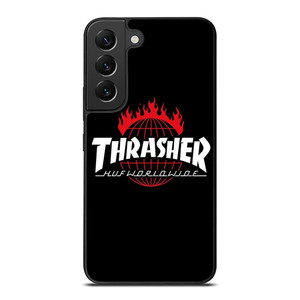 THRASHER HUF WORLDWIDE LOGO Samsung Galaxy S22 Plus Case Cover