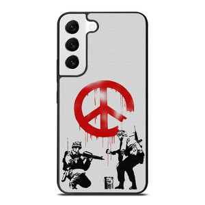 BANKSY ART PEACE Samsung Galaxy S22 Case Cover BANKSY ART PEACE Samsung Galaxy S22 Case Cover