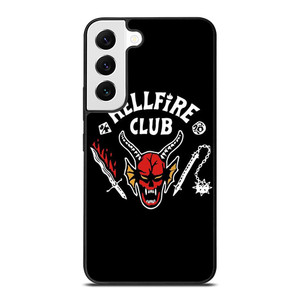 HELLFIRE CLUB STRANGER THINGS BLACK Samsung Galaxy S22 Case Cover