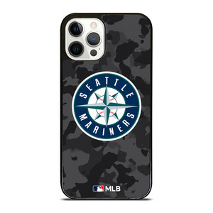 SEATTLE MARINERS BASEBALL BLACK CAMO iPhone 12 Pro Case Cover