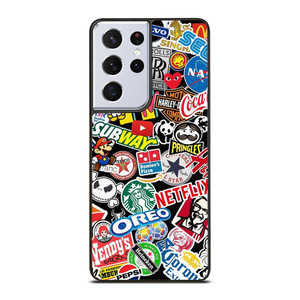 FAMOUS BRAND LOGO MIX Samsung Galaxy S21 Ultra Case Cover
