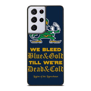 NOTRE DAME BLEED BLUE AND GOLD Samsung Galaxy S21 Ultra Case Cover
