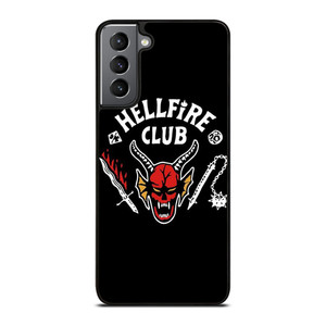 HELLFIRE CLUB STRANGER THINGS BLACK Samsung Galaxy S21 Plus Case Cover