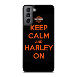 KEEP CALM AND HARLEY ON Samsung Galaxy S21 Plus Case Cover KEEP CALM AND HARLEY ON Samsung Galaxy S21 Plus Case Cover