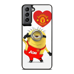 MINIONS LOVE MANCHESTER UNITED Samsung Galaxy S21 Plus Case Cover MINIONS LOVE MANCHESTER UNITED Samsung Galaxy S21 Plus Case Cover