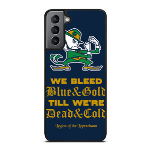 NOTRE DAME BLEED BLUE AND GOLD Samsung Galaxy S21 Plus Case Cover