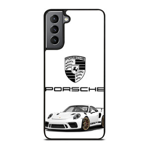 PORSCHE GT3 RS WHITE Samsung Galaxy S21 Plus Case Cover PORSCHE GT3 RS WHITE Samsung Galaxy S21 Plus Case Cover