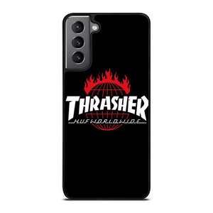 THRASHER HUF WORLDWIDE LOGO Samsung Galaxy S21 Plus Case Cover THRASHER HUF WORLDWIDE LOGO Samsung Galaxy S21 Plus Case Cover