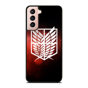 ATTACK ON TITAN LOGO RED Samsung Galaxy S21 Case Cover