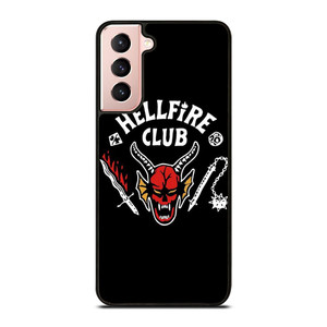 HELLFIRE CLUB STRANGER THINGS BLACK Samsung Galaxy S21 Case Cover