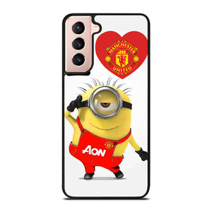 MINIONS LOVE MANCHESTER UNITED Samsung Galaxy S21 Case Cover MINIONS LOVE MANCHESTER UNITED Samsung Galaxy S21 Case Cover