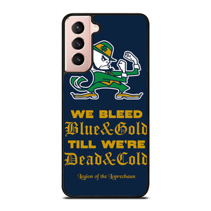 NOTRE DAME BLEED BLUE AND GOLD Samsung Galaxy S21 Case Cover