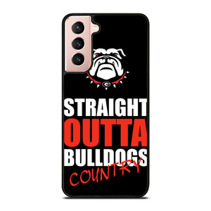 STRAIGHT OUTTA GEORGIA BULLDOGS Samsung Galaxy S21 Case Cover