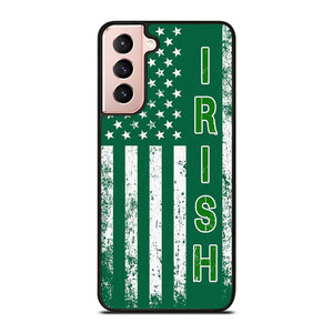 USA FLAG IRISH IRELAND Samsung Galaxy S21 Case Cover USA FLAG IRISH IRELAND Samsung Galaxy S21 Case Cover