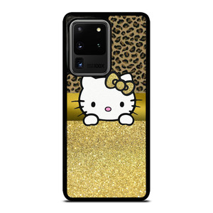 HELLO KITTY GOLD GLITTER LEOPARD Samsung Galaxy S20 Ultra Case Cover HELLO KITTY GOLD GLITTER LEOPARD Samsung Galaxy S20 Ultra Case Cover
