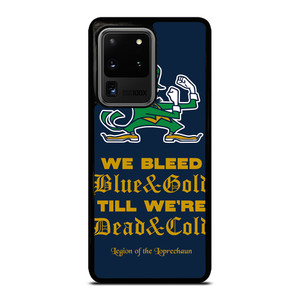 NOTRE DAME BLEED BLUE AND GOLD Samsung Galaxy S20 Ultra Case Cover