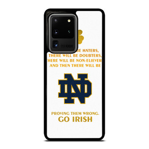 NOTRE DAME FIGHTING IRISH QUOTES Samsung Galaxy S20 Ultra Case Cover