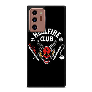 HELLFIRE CLUB STRANGER THINGS BLACK Samsung Galaxy Note 20 Ultra Case Cover HELLFIRE CLUB STRANGER THINGS BLACK Samsung Galaxy Note 20 Ultra Case Cover