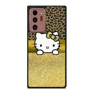 HELLO KITTY GOLD GLITTER LEOPARD Samsung Galaxy Note 20 Ultra Case Cover HELLO KITTY GOLD GLITTER LEOPARD Samsung Galaxy Note 20 Ultra Case Cover