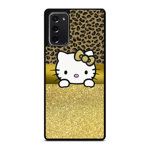 HELLO KITTY GOLD GLITTER LEOPARD Samsung Galaxy Note 20 Case Cover HELLO KITTY GOLD GLITTER LEOPARD Samsung Galaxy Note 20 Case Cover