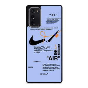 NIKE AIR OFF WHITE TARO Samsung Galaxy Note 20 Case Cover