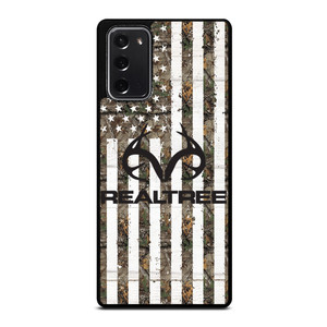 REALTREE AMERICAN FLAG LOGO Samsung Galaxy Note 20 Case Cover